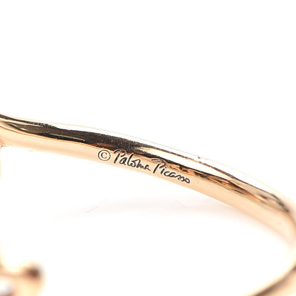 Tiffany 18K Rose Gold Paloma Picasso Graffiti Love Ring 53 6.5 4 of 6