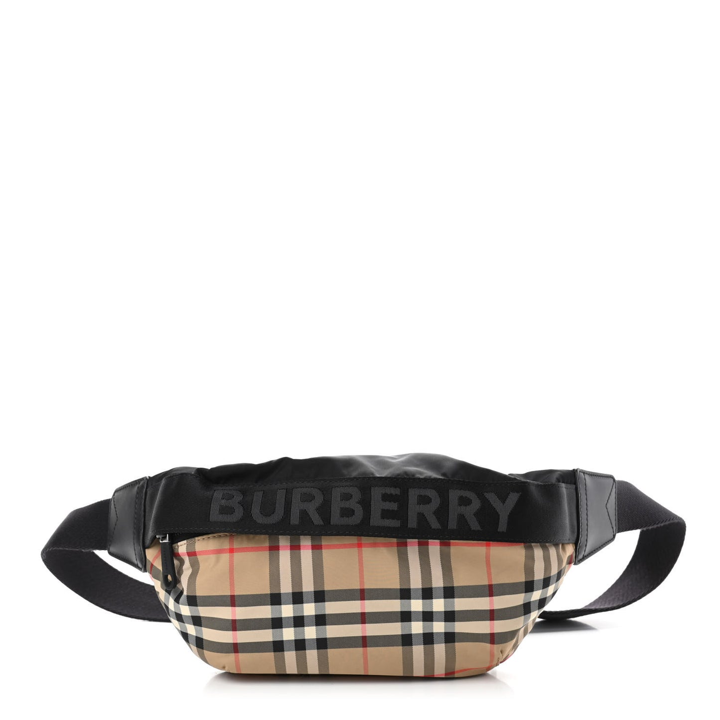 Nylon Vintage Check Sonny Bum Bag Archive Beige Black