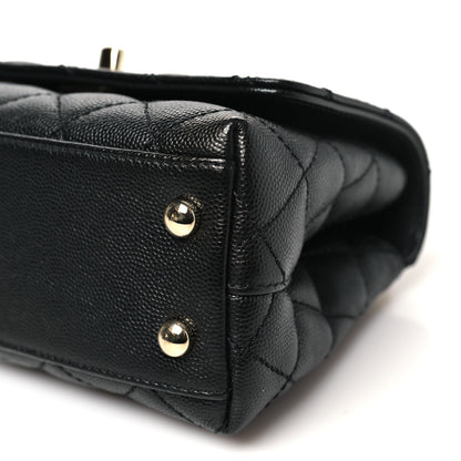 Chanel Caviar Quilted Extra Mini Coco Handle Flap Black 10 of 11