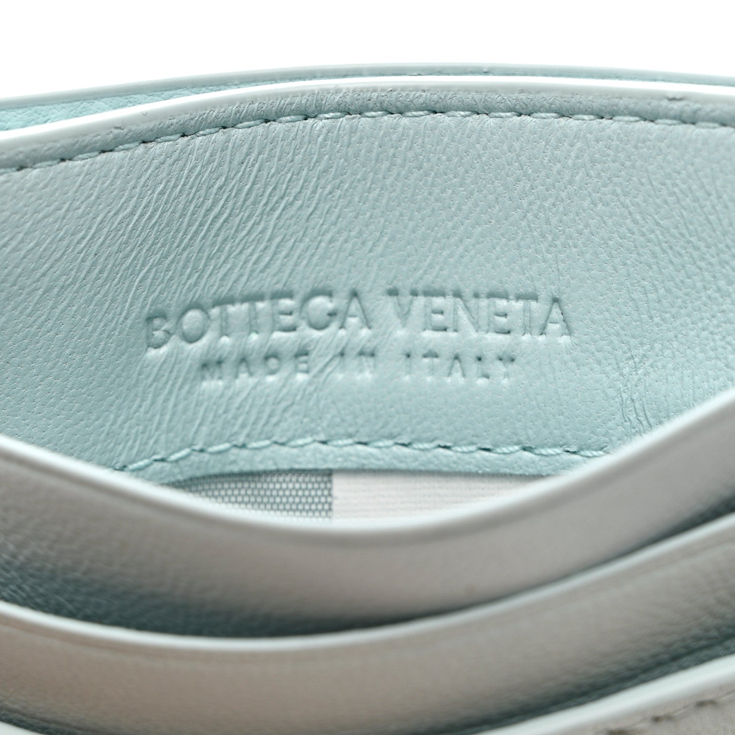 Bottega Veneta Nappa Intrecciato Card Holder Light Blue 6 of 7