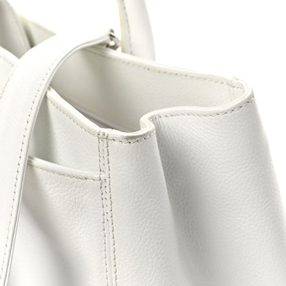 Chanel Calfskin Cerf Executive Shopper Tote White 12 of 12