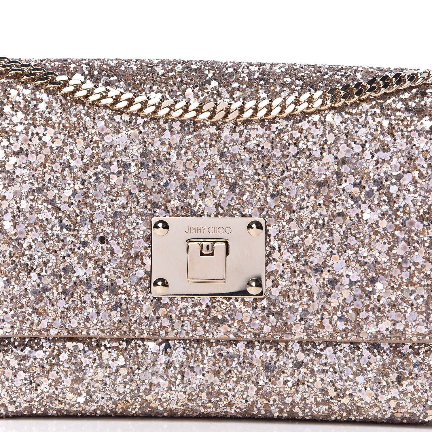 Jimmy Choo Glitter Mini Ruby Chain Crossbody Ruby 9 of 10