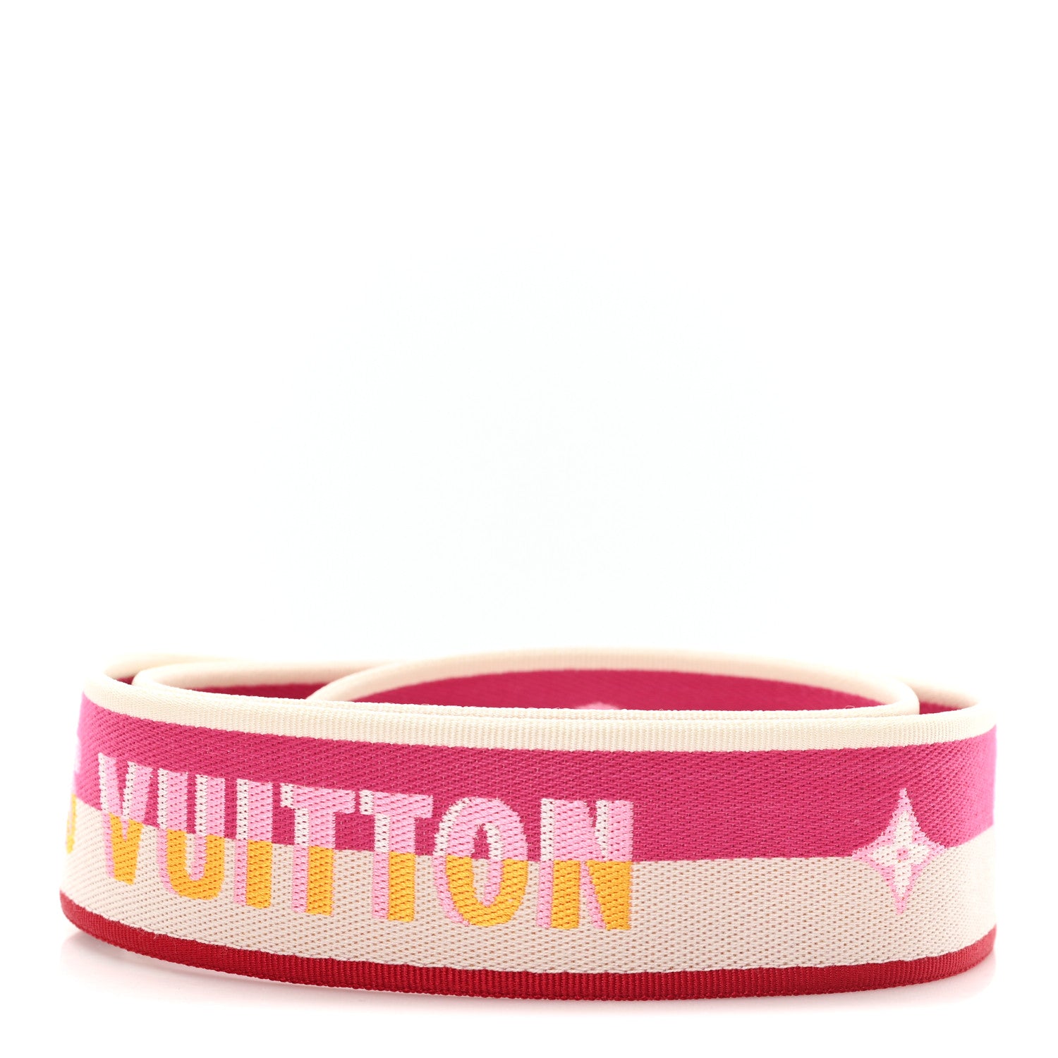 Louis Vuitton Jacquard Speedy Bandouliere 20 Shoulder Strap Fuchsia 2 of 3