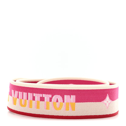 Louis Vuitton Jacquard Speedy Bandouliere 20 Shoulder Strap Fuchsia 2 of 3