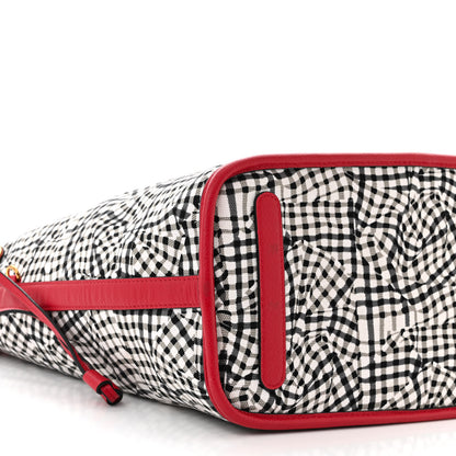 MCM Visetos Medium Liz Reversible Shopper Tote Ruby Red 13 of 17