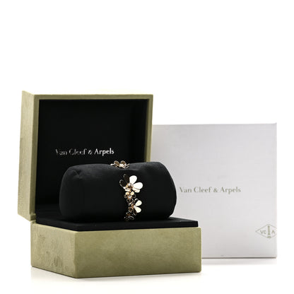 Van Cleef & Arpels 18K Yellow Gold Diamond Small Frivole 7 Flowers Bracelet S 4 of 4
