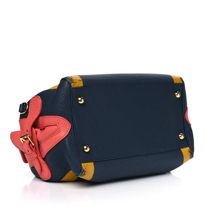 Burberry Grainy Calfskin Small The Bee Top Handle Storm Blue Bright Peony 3 of 16