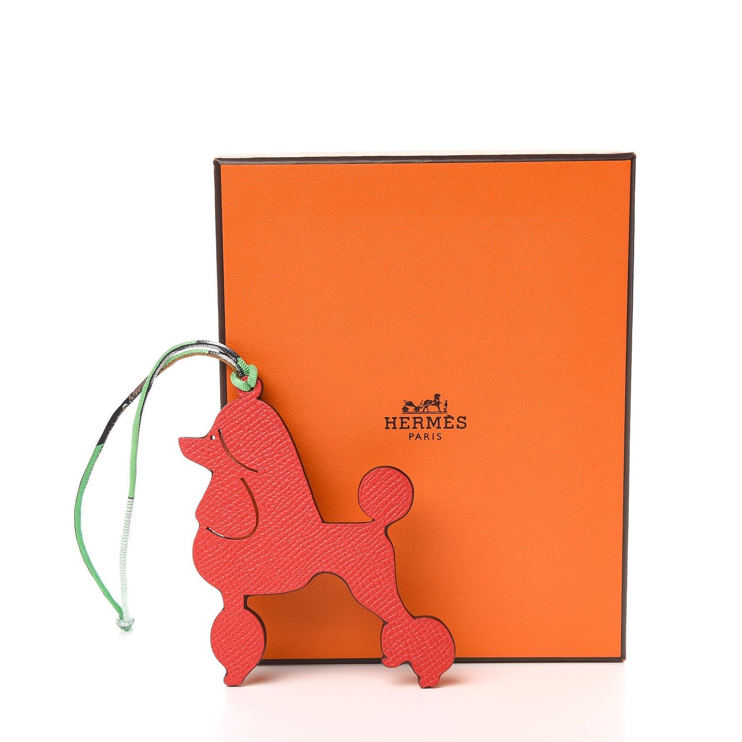 Hermes Togo Epsom Petit H Royal Poodle Bag Charm Gold Rouge De Coeur 4 of 4