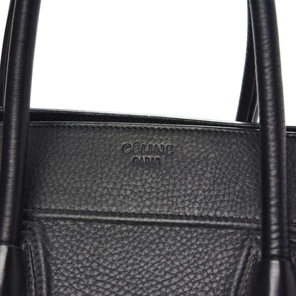 Celine Grained Calfskin Medium Phantom Luggage Black 7 of 19