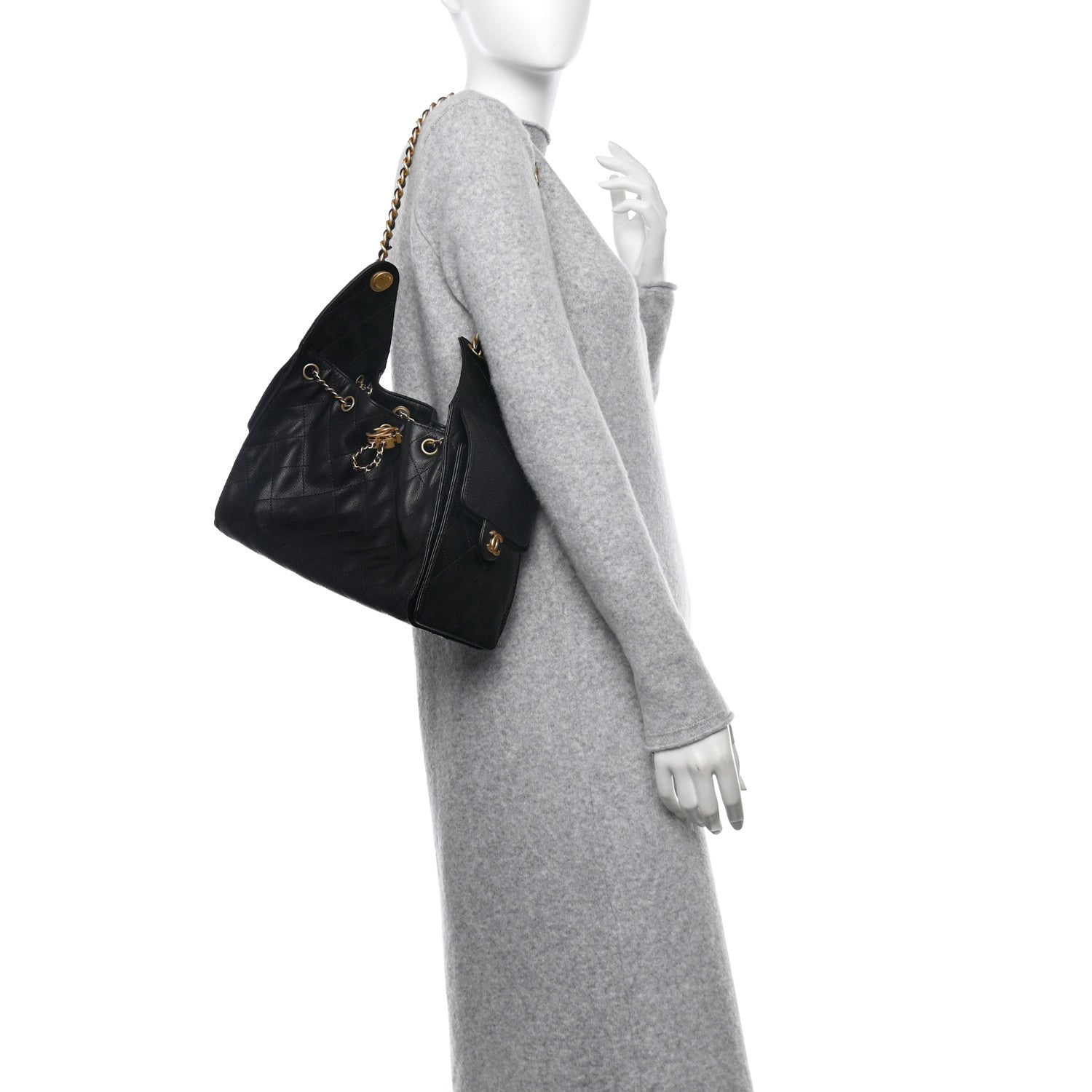 Chanel Caviar Quilted Small Chanel 25 Handbag Black 3 of 21