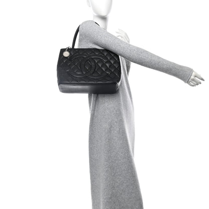 Chanel Caviar Quilted Medallion Tote Black 2 of 10