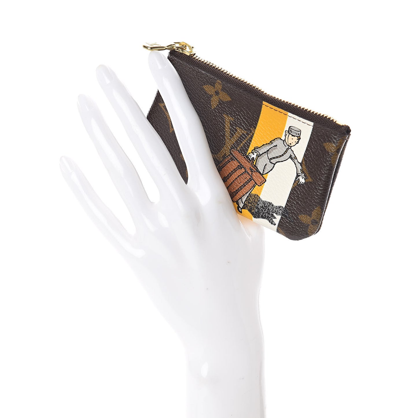 Monogram Groom Key Pouch