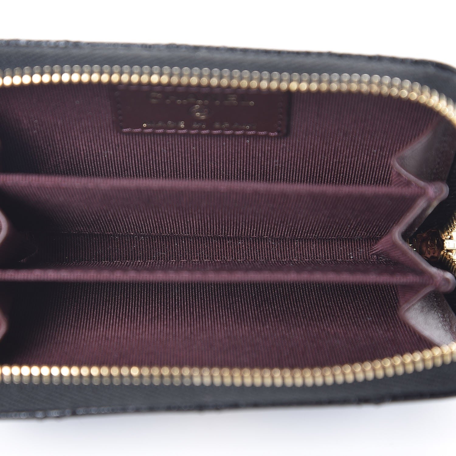 Chanel Caviar Quilted Zip Coin Purse Black 5 of 8