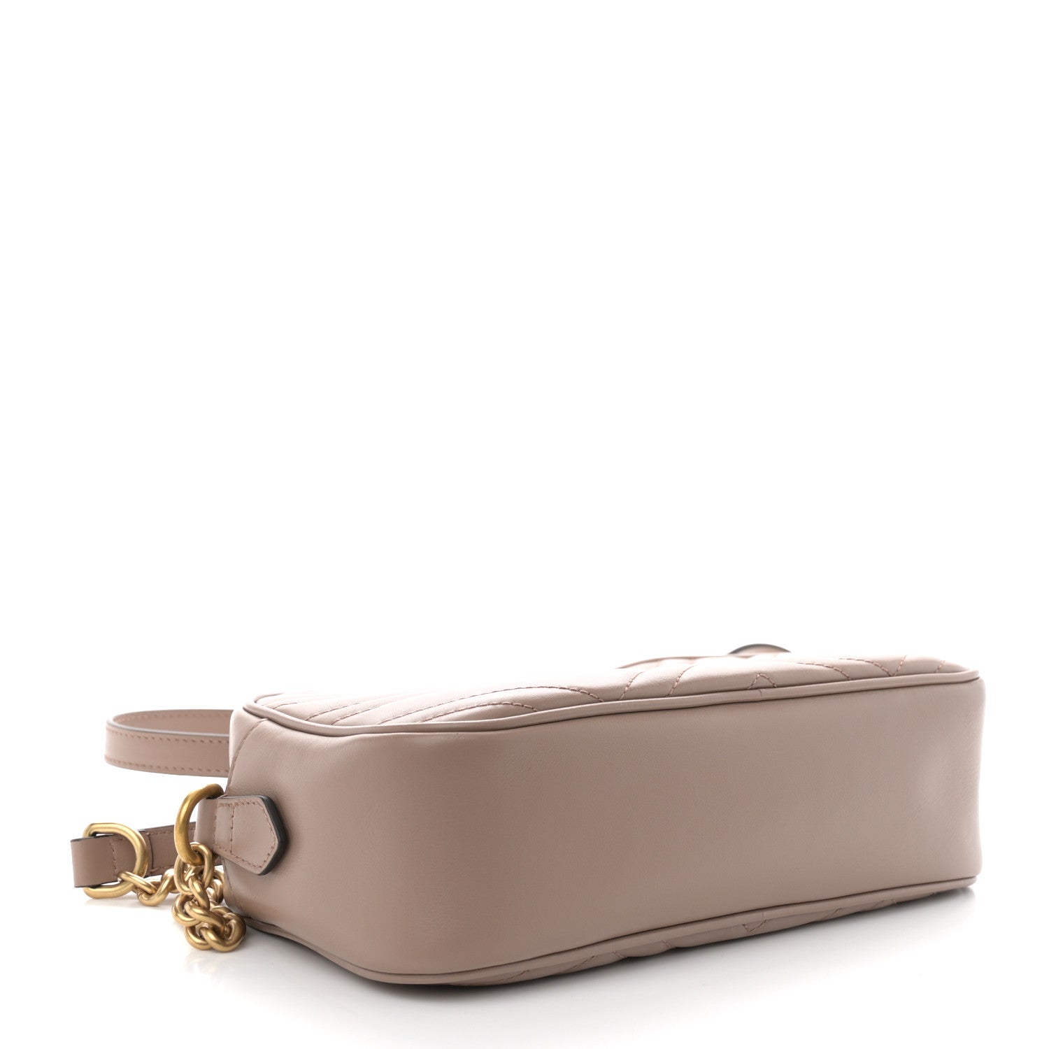Gucci Calfskin Matelasse Small GG Marmont Chain Shoulder Bag Porcelain Rose 4 of 10