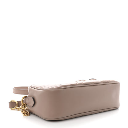 Gucci Calfskin Matelasse Small GG Marmont Chain Shoulder Bag Porcelain Rose 4 of 10