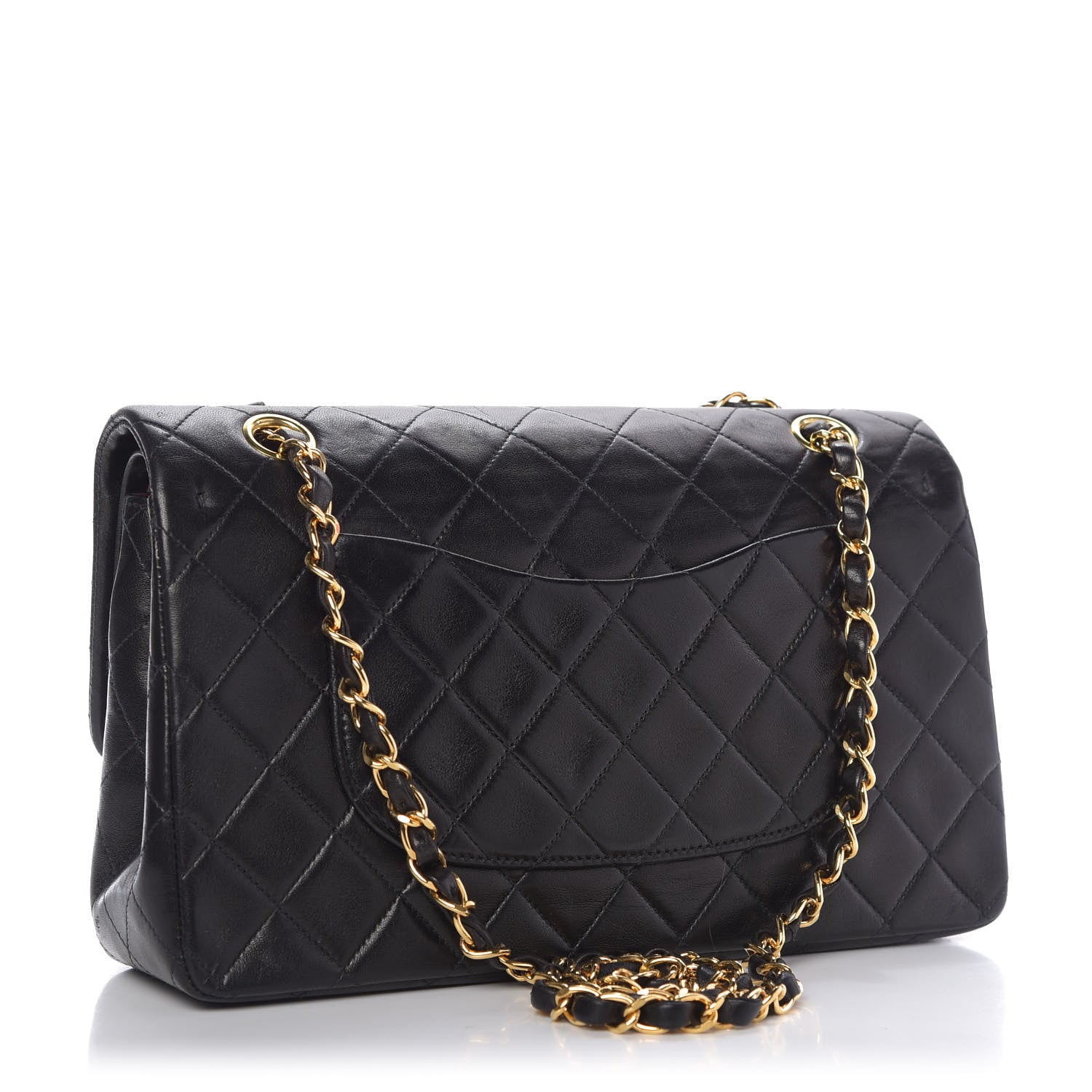 Chanel Lambskin Quilted Medium Double Flap Black 3 of 10