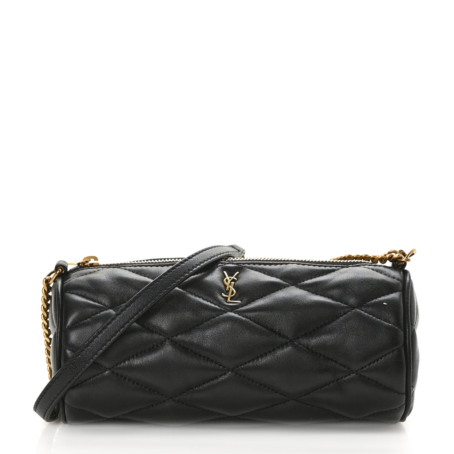 Saint Laurent Lambskin Monogram Mini Sade Tube Bag Black 1 of 6