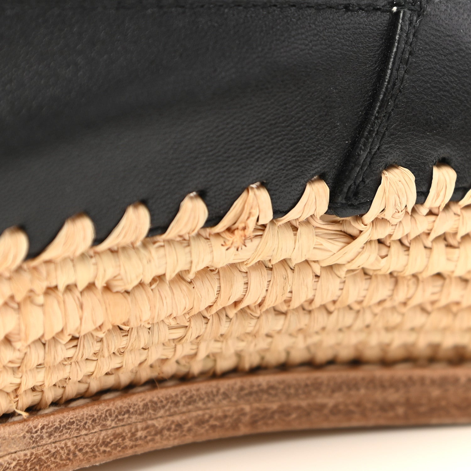 Chanel Lambskin Grosgrain CC Espadrilles 40 Black 10 of 10