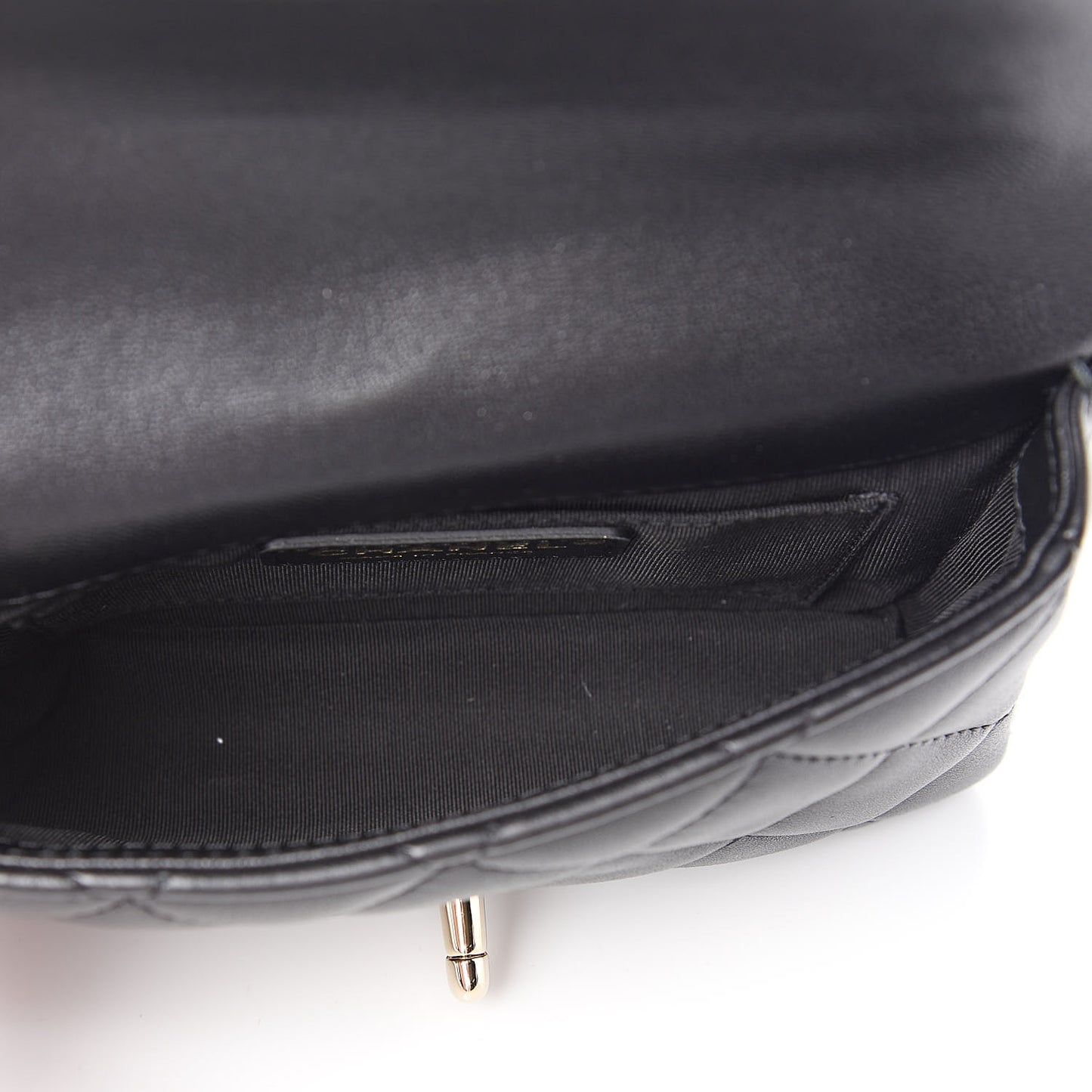 Lambskin Quilted Mini My Precious Waist Bag Black