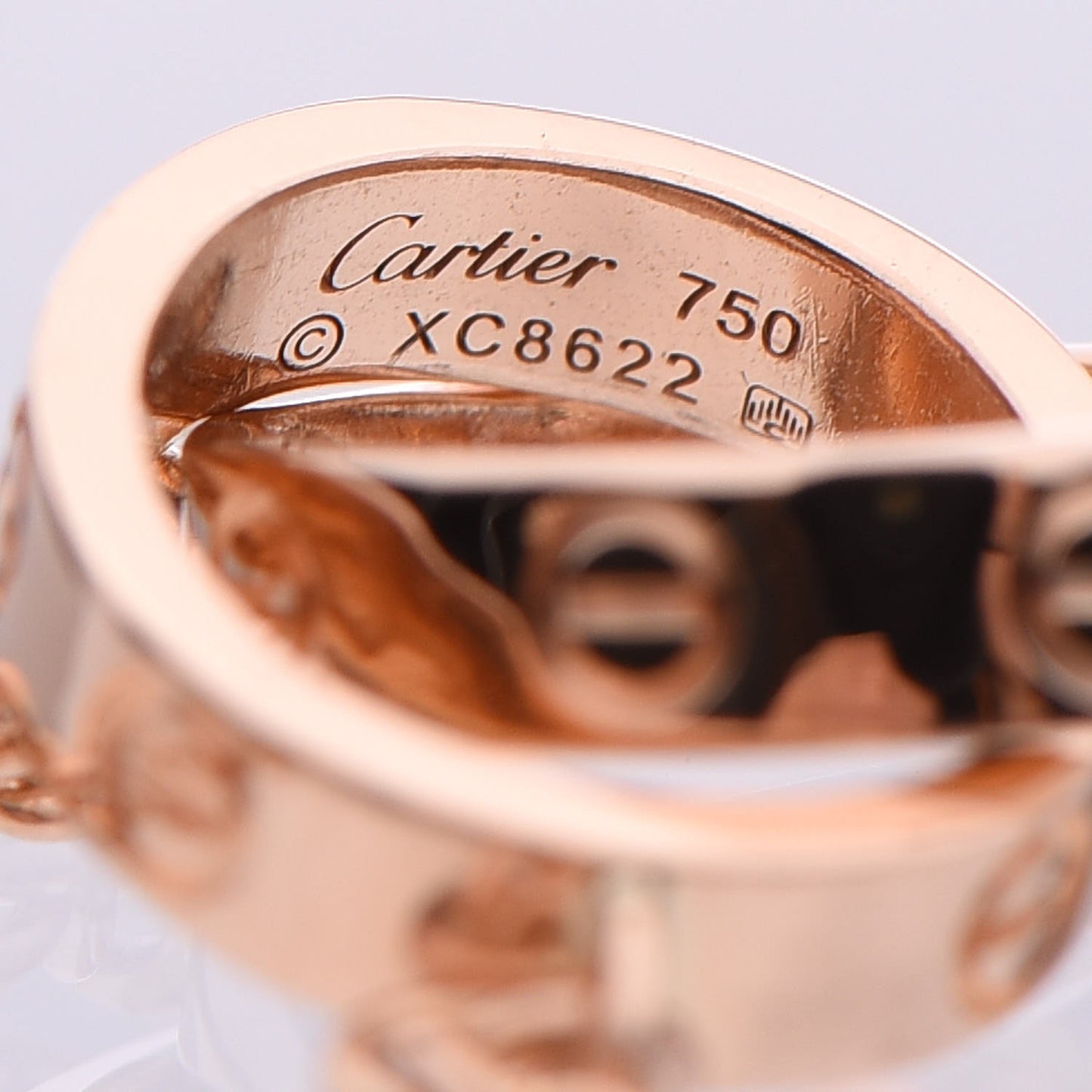 18K Pink Gold Interlocking LOVE Bracelet