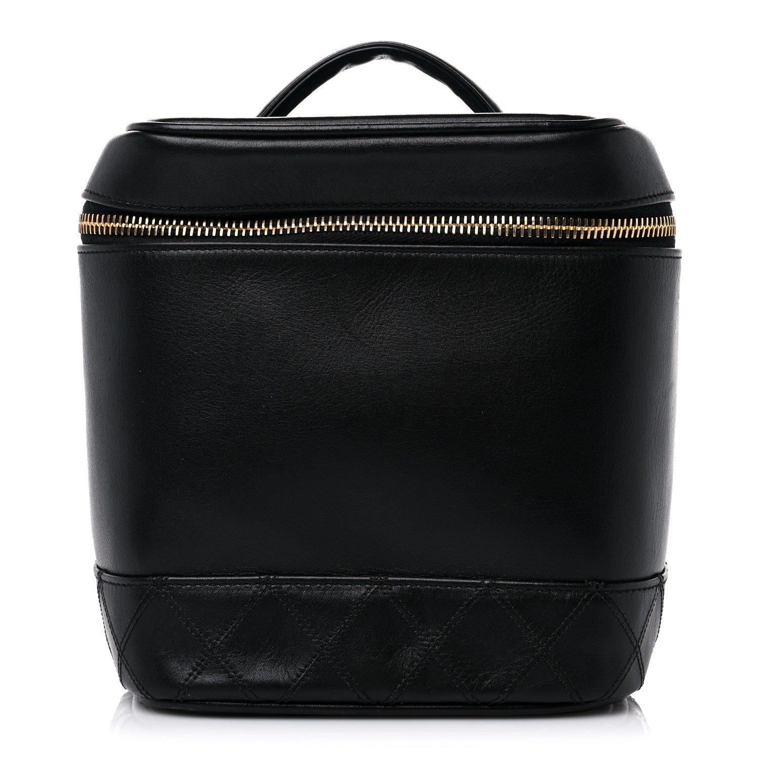 Chanel Lambskin Vanity Cosmetic Case Black 1 of 15