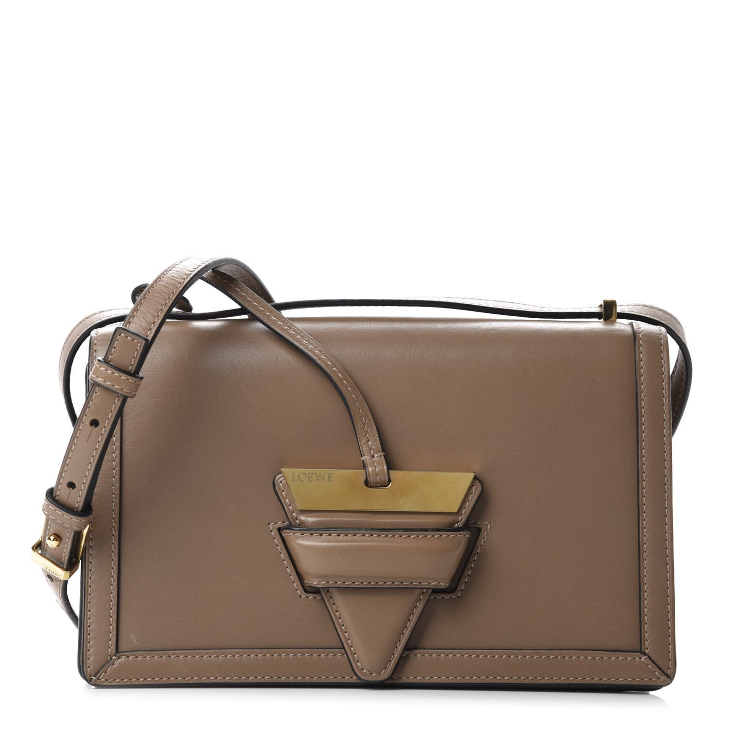 Calfskin Medium Barcelona Shoulder Bag Mink
