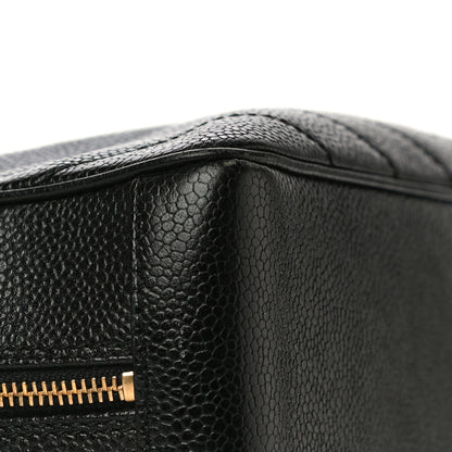Chanel Caviar Chevron Quilted Camera Case Black 12 of 13
