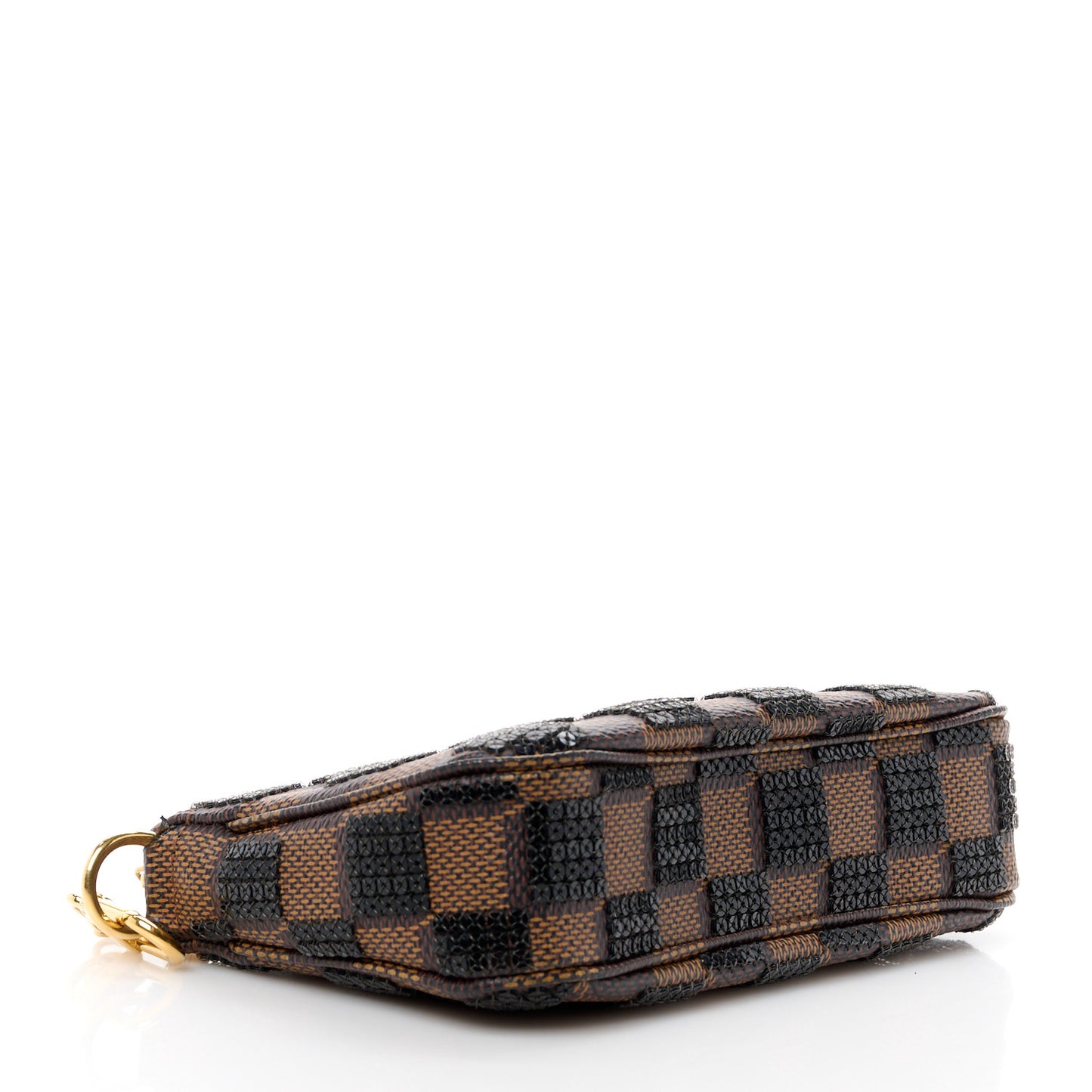Damier Paillettes Mini Pochette Accessories Black