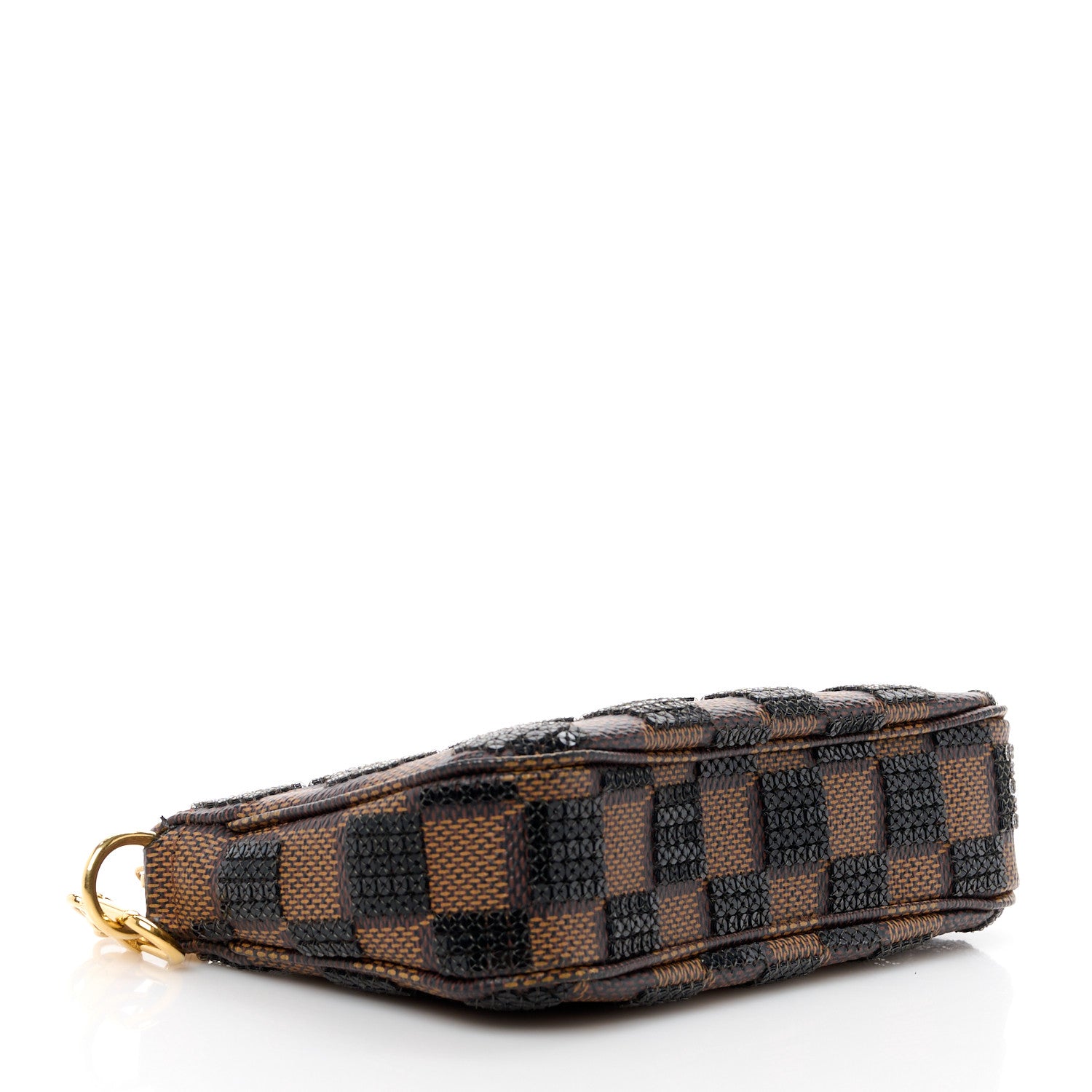 Louis Vuitton Damier Paillettes Mini Pochette Accessories Black 4 of 11
