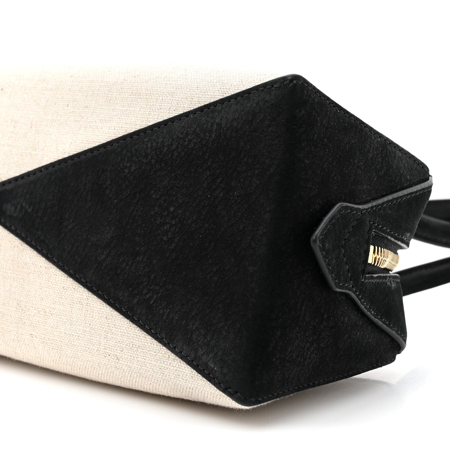 Alaia Canvas Nubuck Medium Le Teckel Bag Black 10 of 11