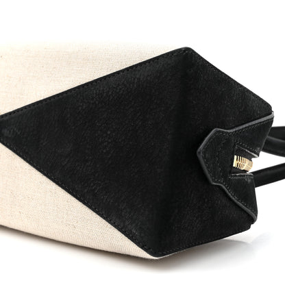 Alaia Canvas Nubuck Medium Le Teckel Bag Black 10 of 11