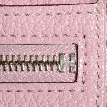 Hermes Chevre Mysore Bearn Gusset Wallet Rose Sakura 10 of 14