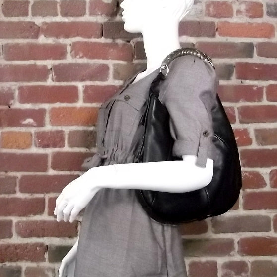 Leather Mombasa Hobo Black
