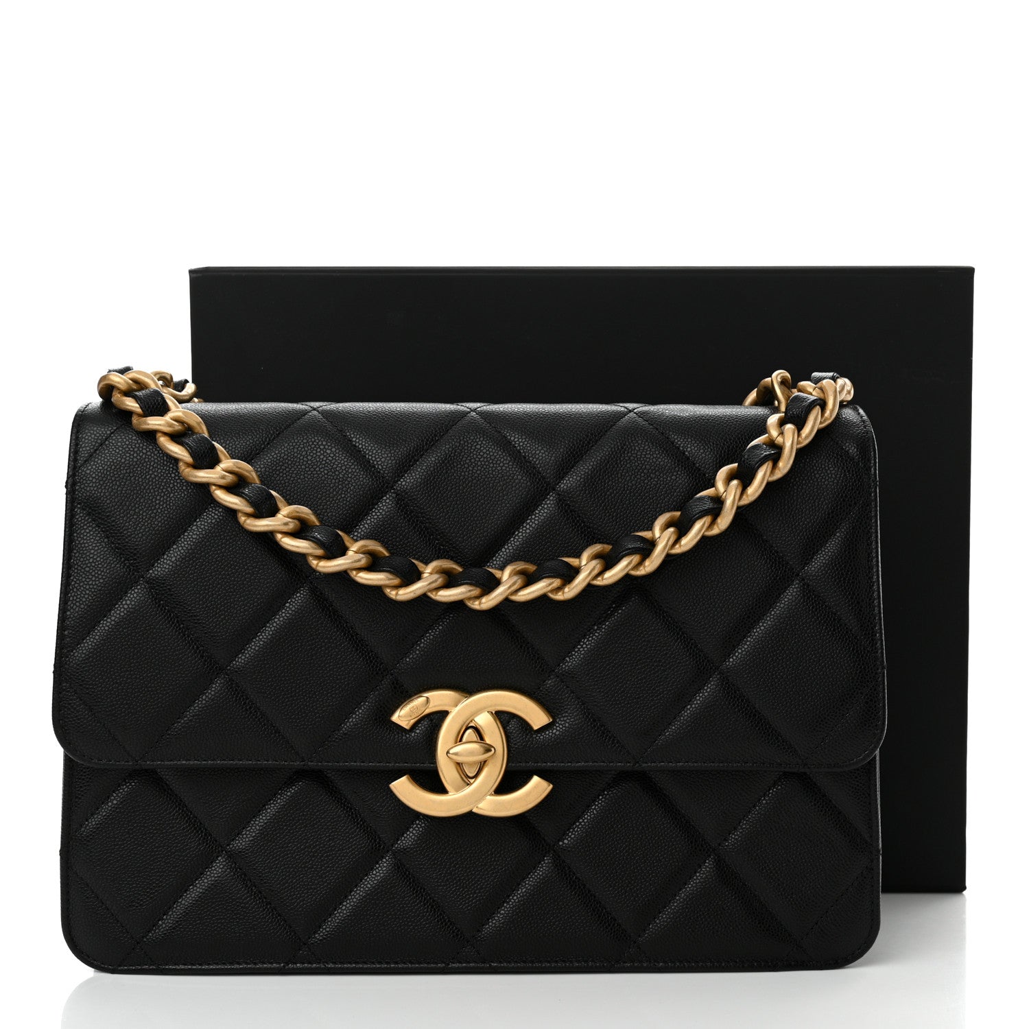 Chanel Caviar Quilted CC Large Flap Black 11 of 11