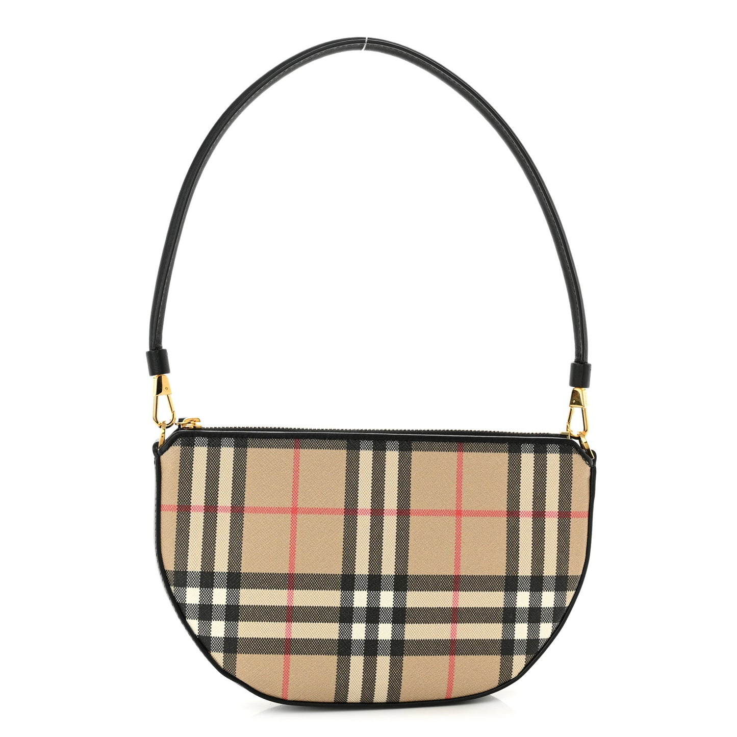 Vintage Check Calfskin Olympia Slim Pouch Archive Beige