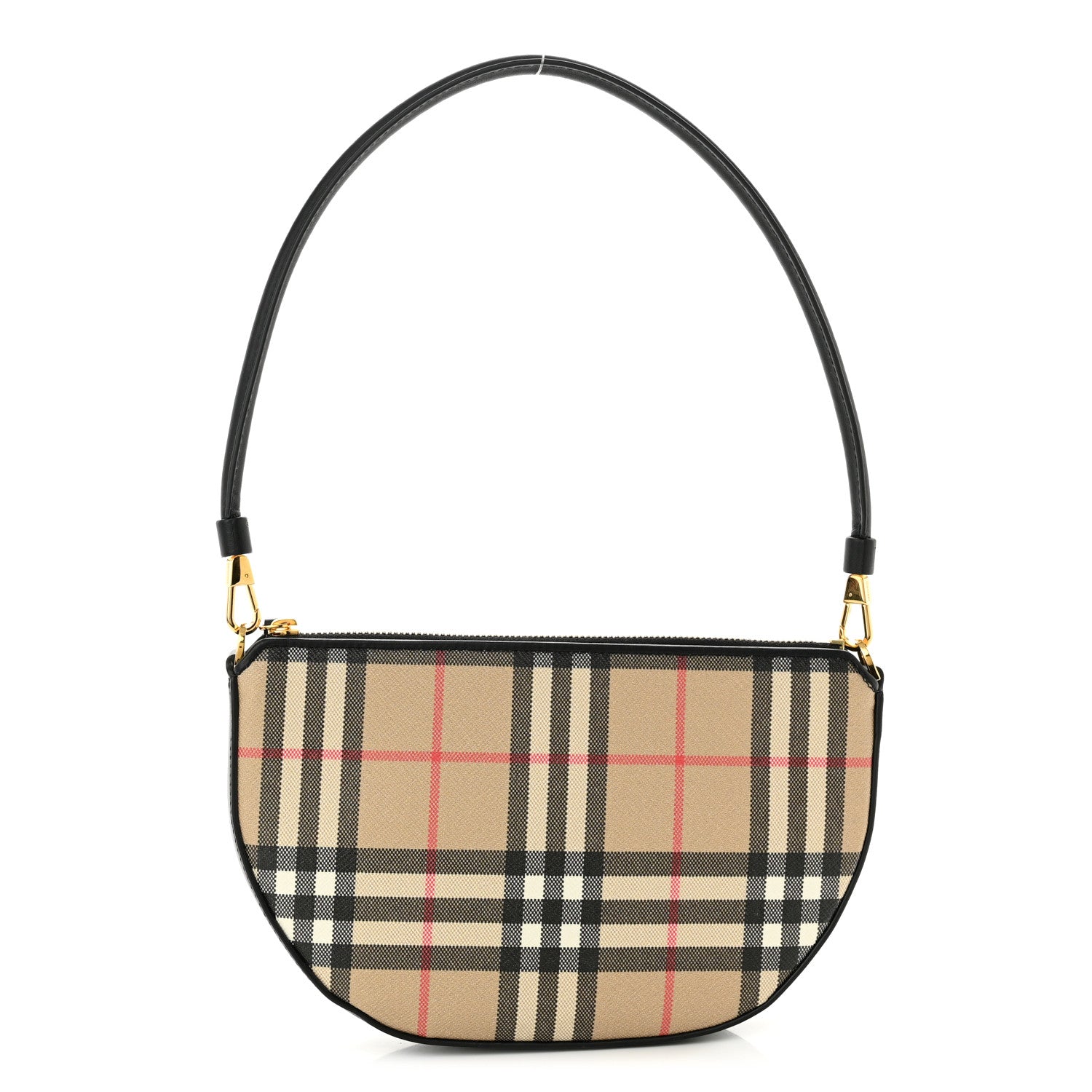 Burberry Vintage Check Calfskin Olympia Slim Pouch Archive Beige 1 of 8