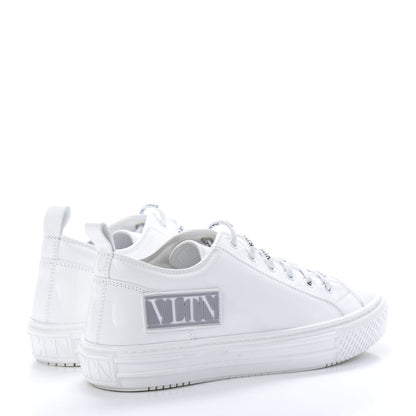 Valentino Garavani Patent Calfskin Womens Giggies Low Top Sneakers 38.5 White 4 of 10
