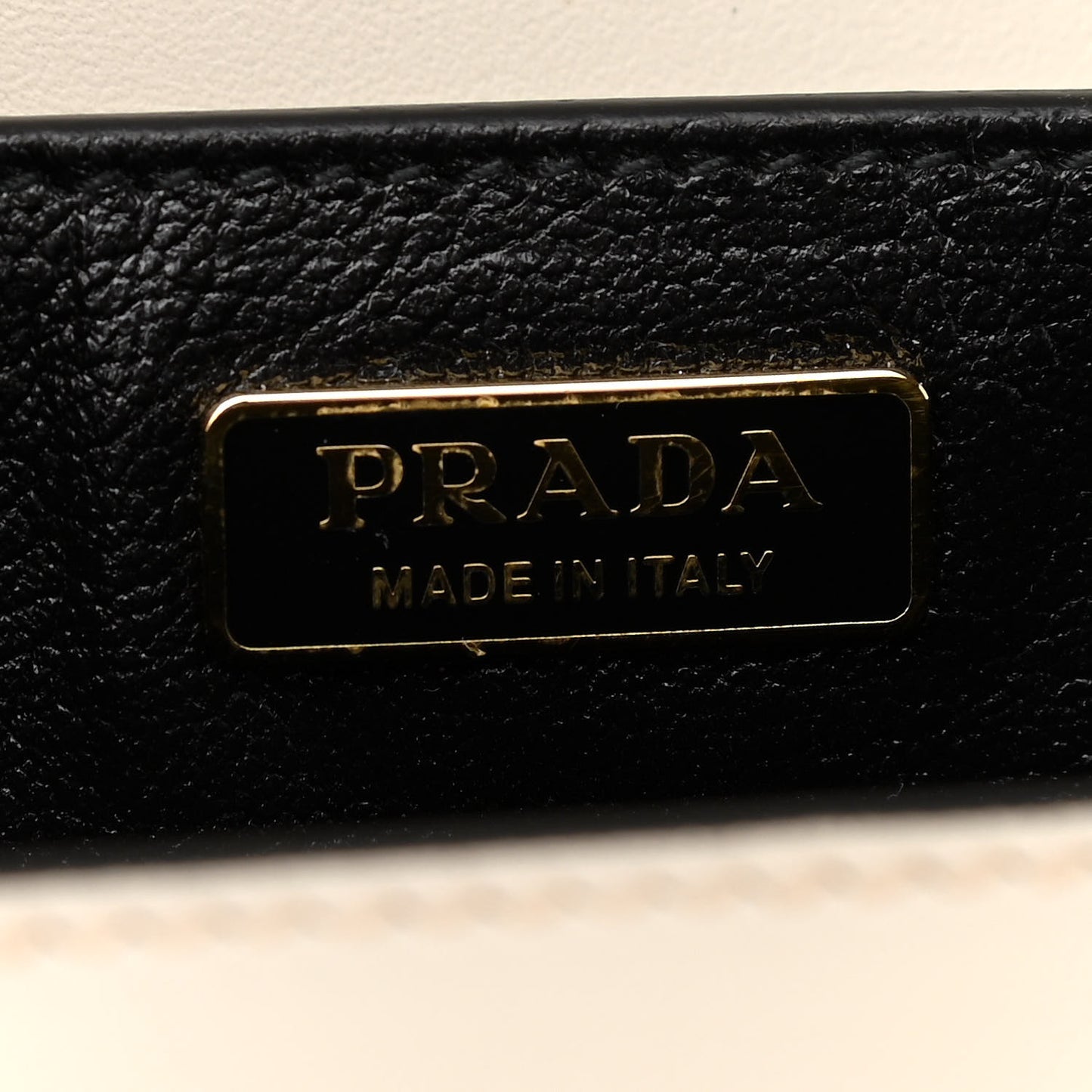City Calfskin Saffiano Cahier Bag White Black