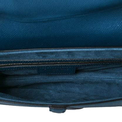Christian Dior Grained Calfskin Saddle Bag Navy 4 of 8