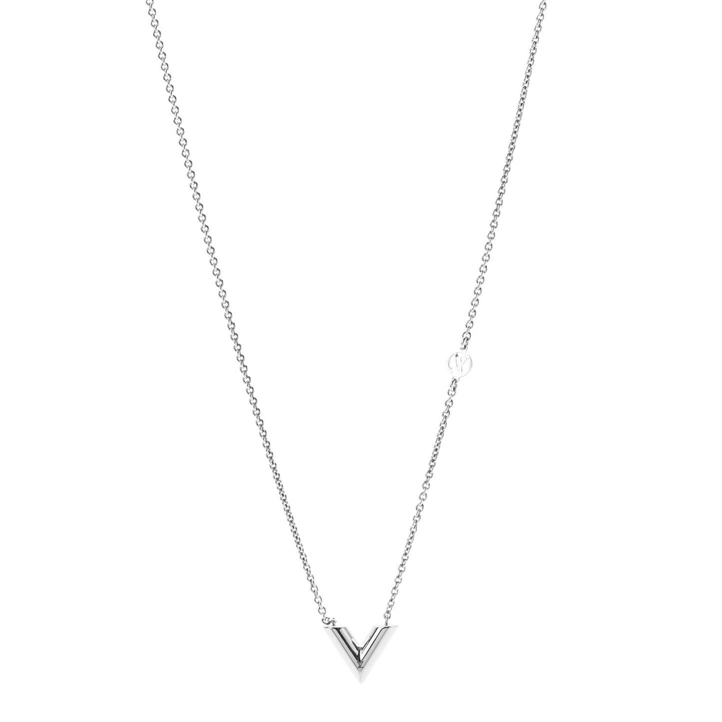 Metal Essential V Supple Necklace Silver