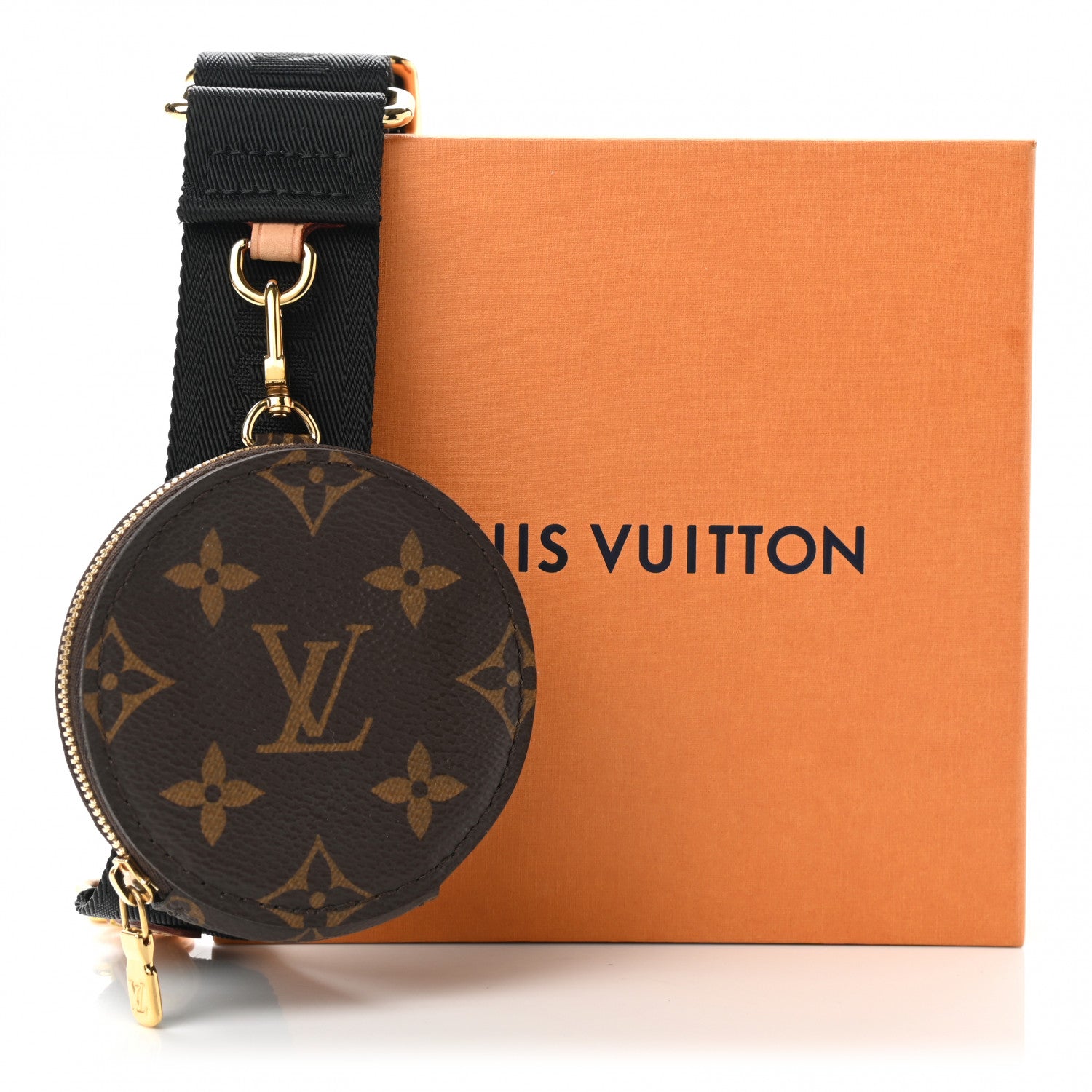 Louis Vuitton Monogram Multi Pochette Accessories Bandouliere Shoulder Strap Black 6 of 6