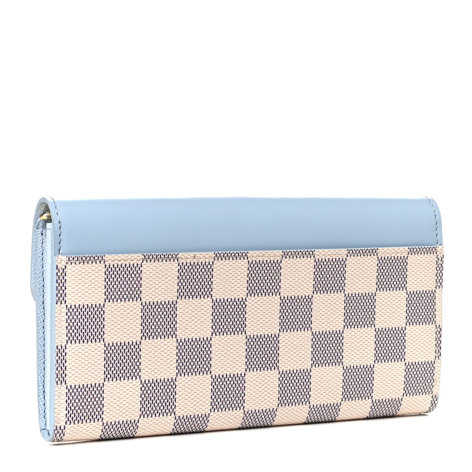 Louis Vuitton Damier Azur Sarah Wallet NM Bleu Olympe 2 of 5