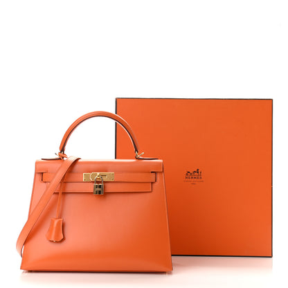Hermes Box Kelly Sellier 28 Orange 19 of 19