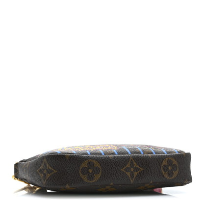 Louis Vuitton Monogram 2020 Christmas Animation Roller Coaster Mini Pochette Accessories Pivoine 4 of 10