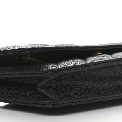 Chanel Caviar Quilted Wallet on Chain WOC Black 10 of 11