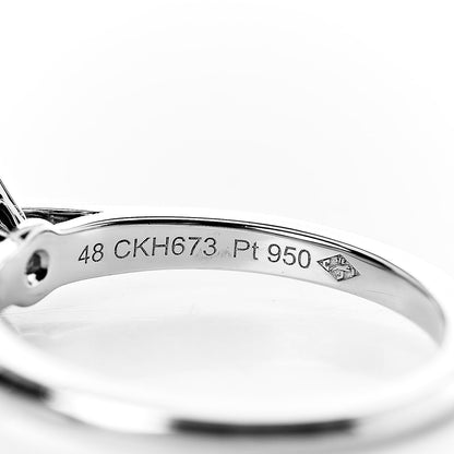 Cartier Platinum Diamond .40ct Solitaire Engagement Ring 48 4.5 5 of 7
