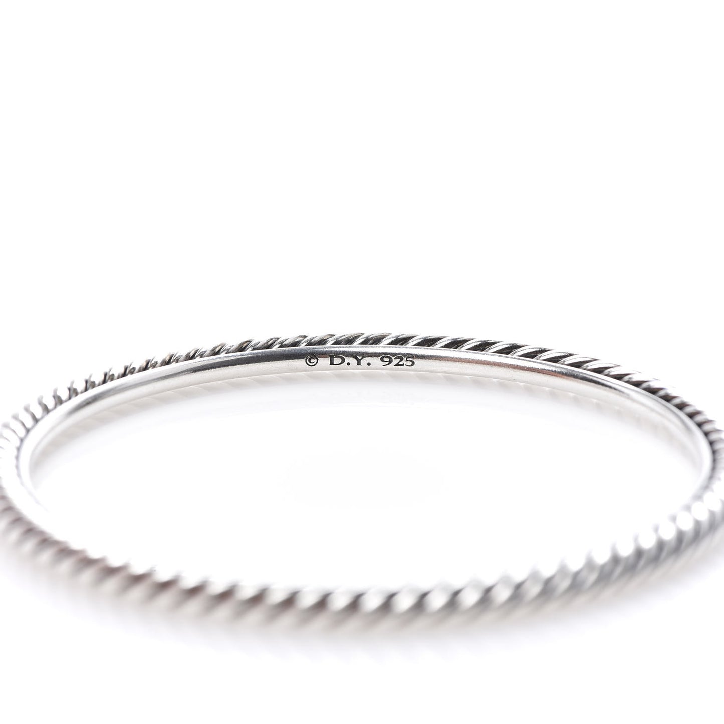 Sterling Silver 4mm Cable Classics Bangle Bracelet