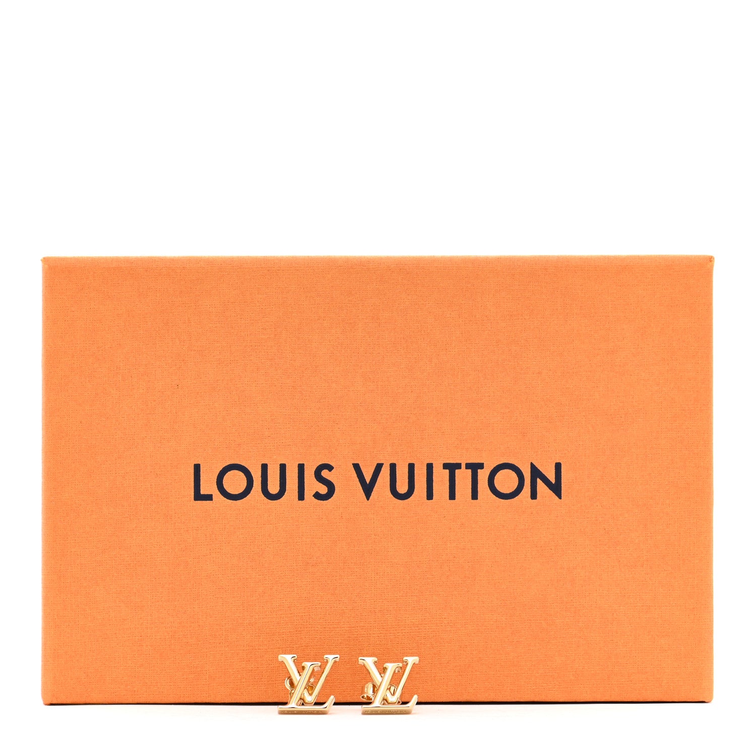 Louis Vuitton Metal LV Iconic Earrings Gold 6 of 6