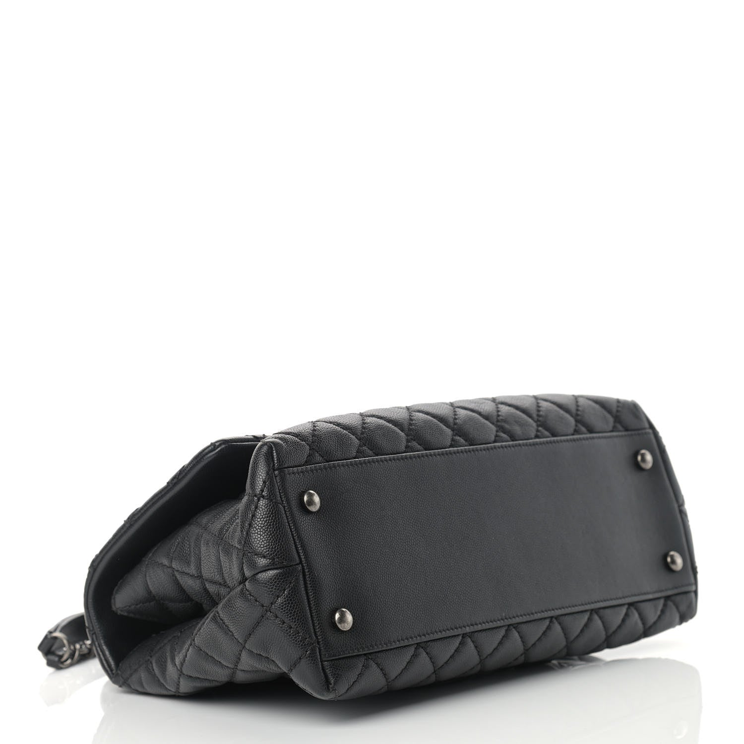 Chanel Caviar Quilted Small Coco Handle Flap Black 3 of 12