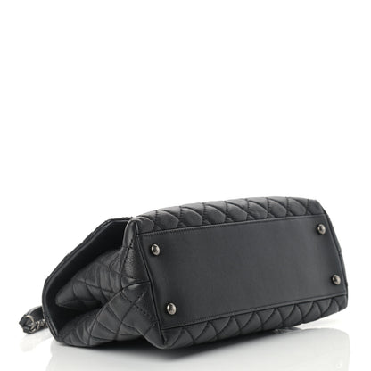 Chanel Caviar Quilted Small Coco Handle Flap Black 3 of 12